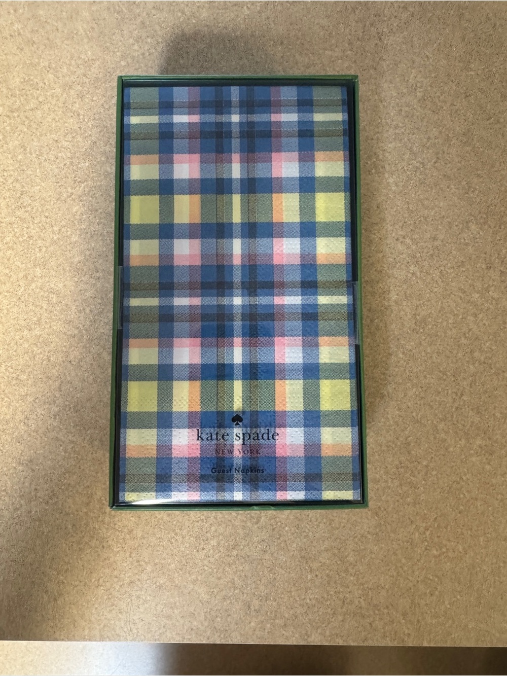 Kate Spade New York Garden Plaid Guest Napkins Box of 40
